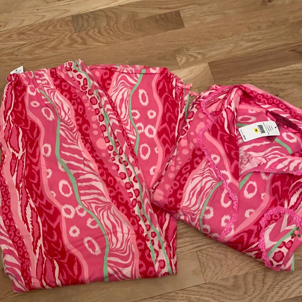 Betsy Johnson flannel pyjamas set